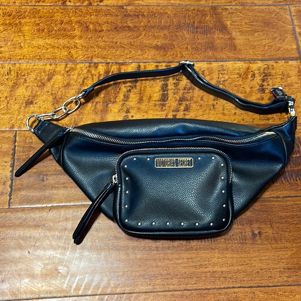 Victoria Secret black with gold accents Fannypack. New.never used.